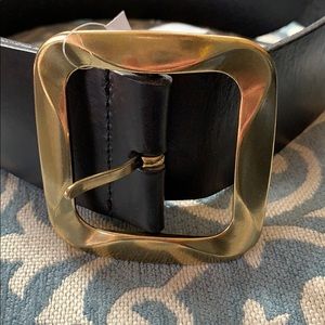 Black Leather Belt M Urban Outfitters